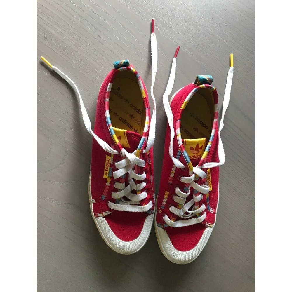 ADIDAS Women’s Plaid Trim Honey Low Canvas Sneaker - Picture 3 of 7